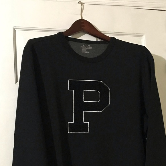 Polo Ralph Lauren Retro Black Polo Prep Sweatshirt - Picture 3 of 5